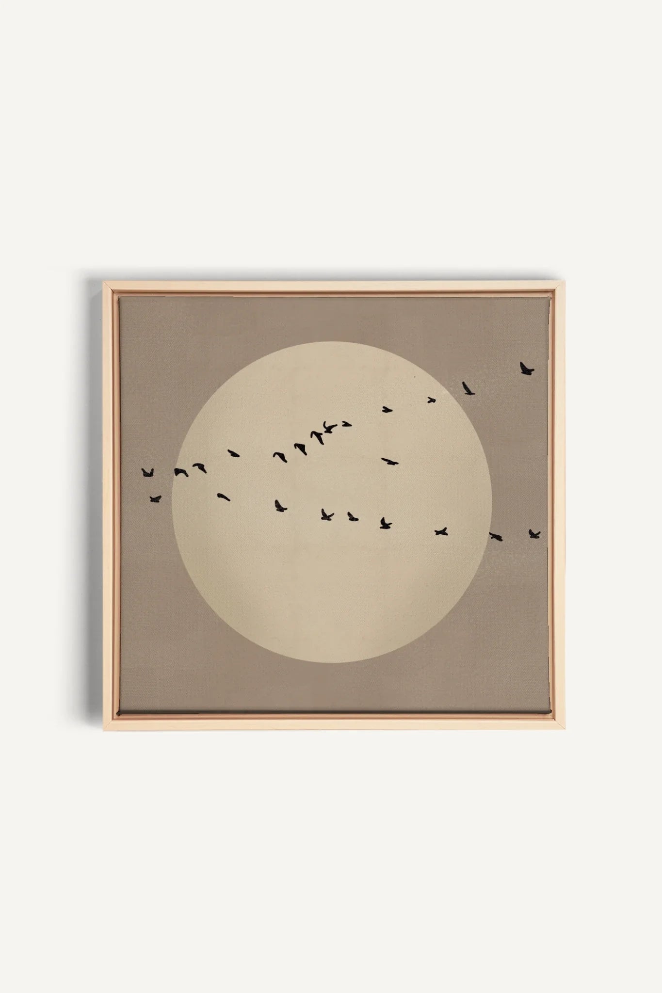 OLEKA CANVAS - FLIGHT OF LIGHT, Oeuvre sur toile étirée, encadré Naturel Clair