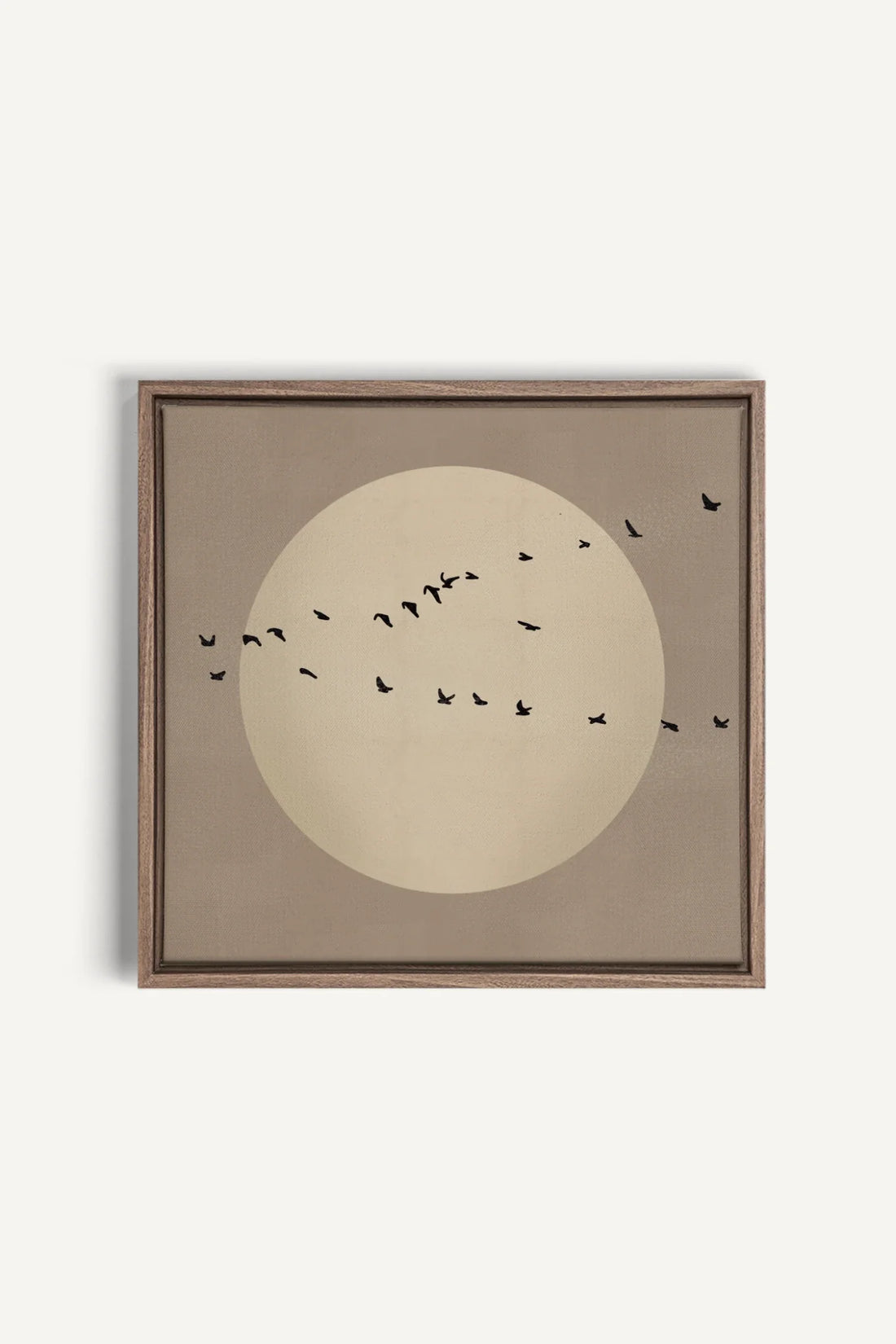 OLEKA CANVAS - FLIGHT OF LIGHT, Oeuvre sur toile étirée, encadré Brun Chêne