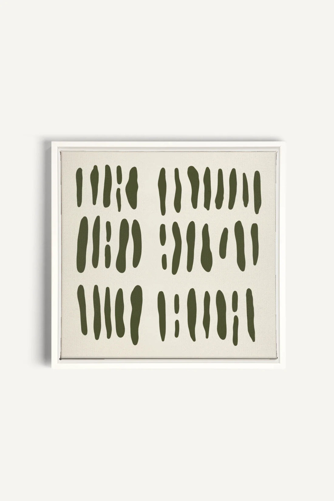 OLEKA CANVAS - FLOATING PATTERNS, Oeuvre sur toile étirée, encadré Blanc