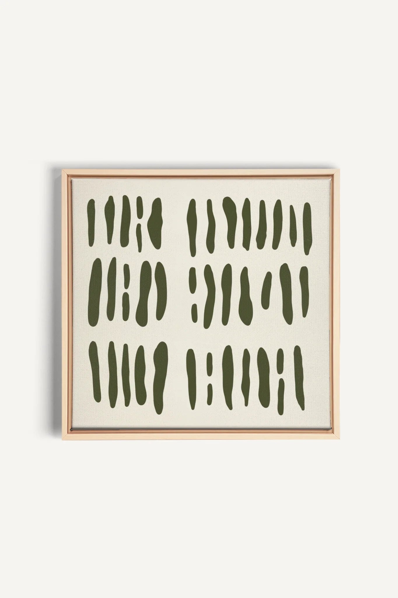 OLEKA CANVAS - FLOATING PATTERNS, Oeuvre sur toile étirée, encadré Naturel Clair