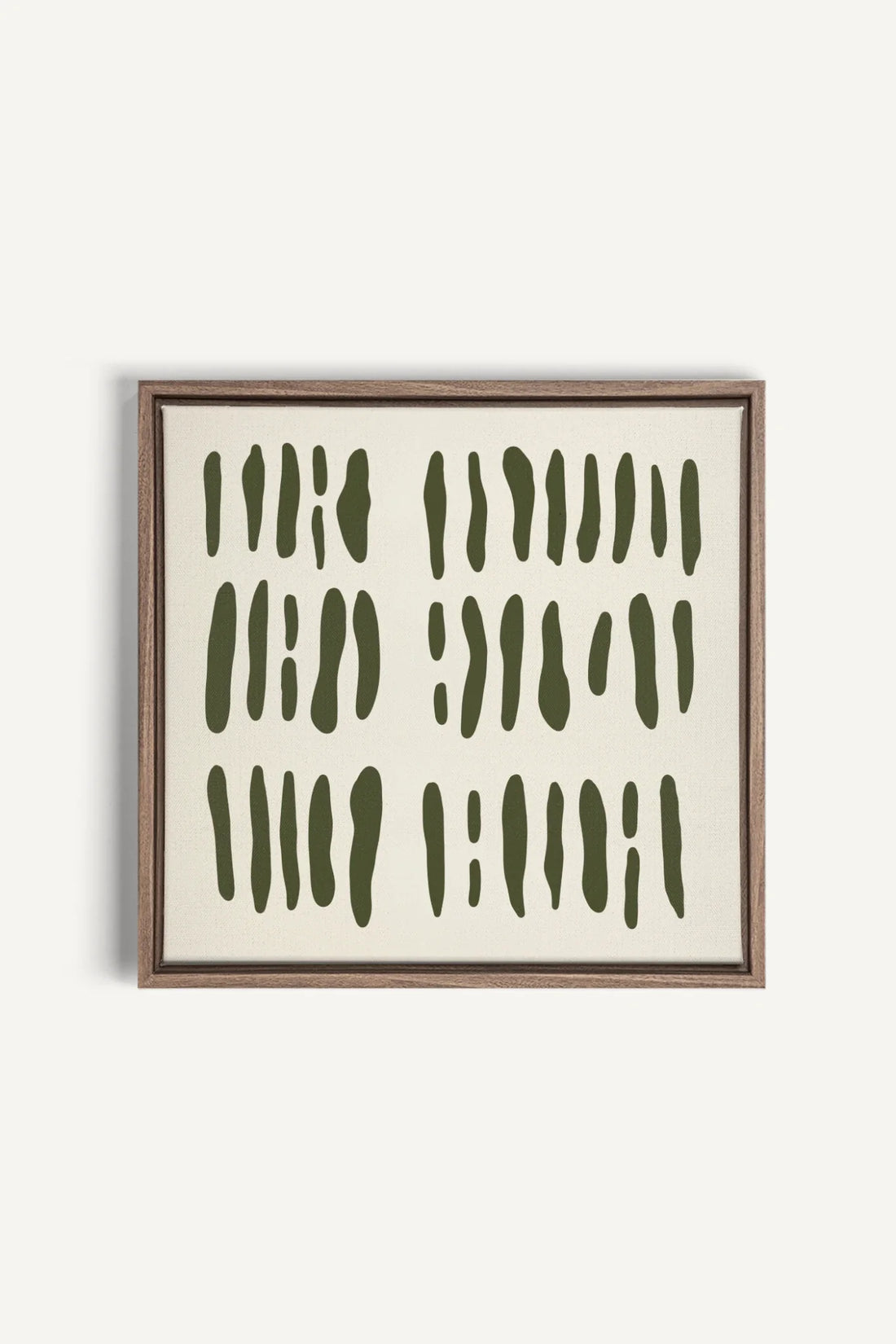 OLEKA CANVAS - FLOATING PATTERNS, Oeuvre sur toile étirée, encadré Brun Chêne