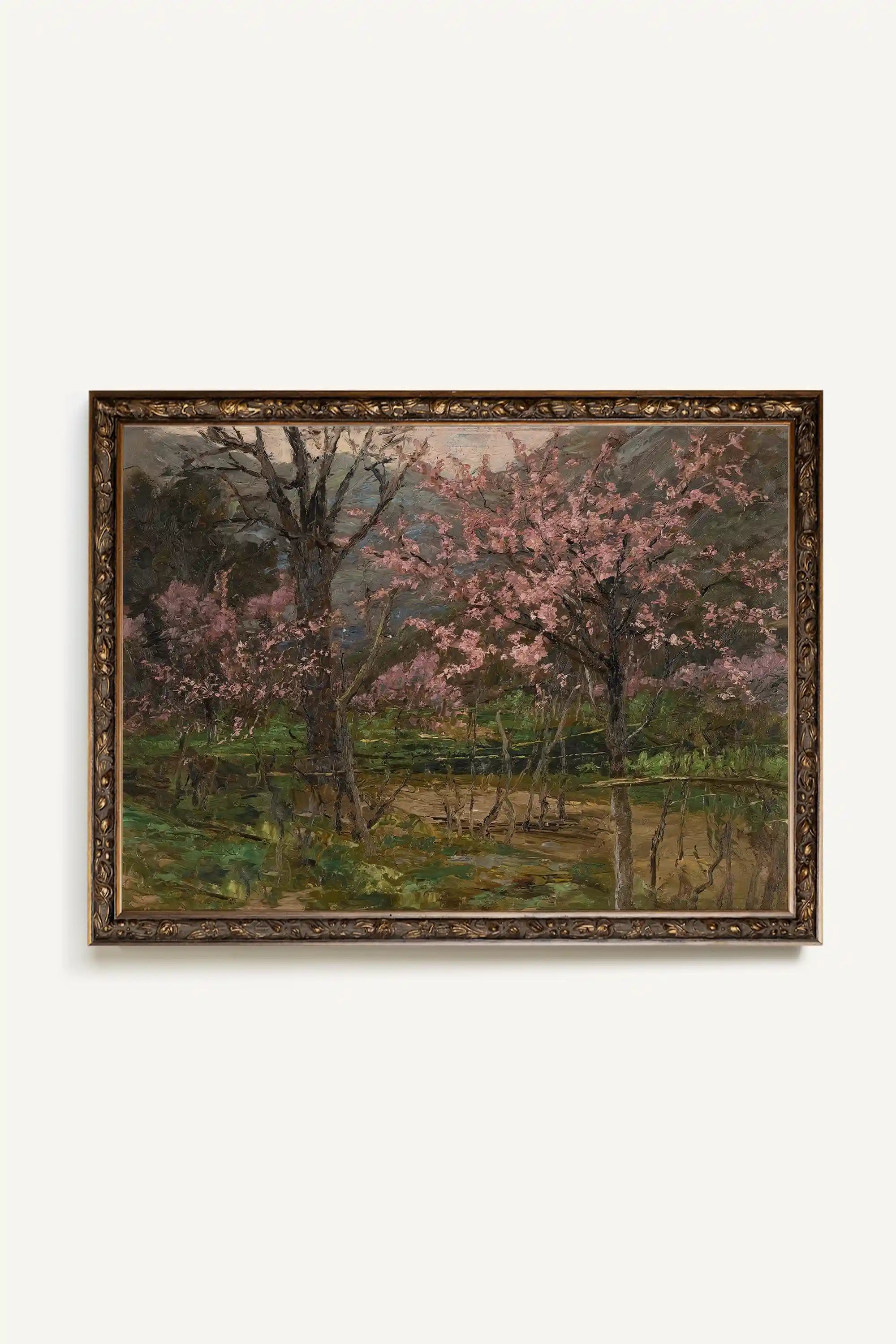 FLORAISON SAUVAGE, Artwork on rigid canvas, framed in Vintage Bronze