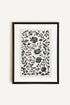 OLEKA CANVAS - FLORAL SHADOW, Oeuvre sur toile étirée, encadré Noir