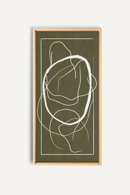 OLEKA CANVAS - FLOWING HARMONY, Oeuvre sur toile étirée, encadré Naturel Clair