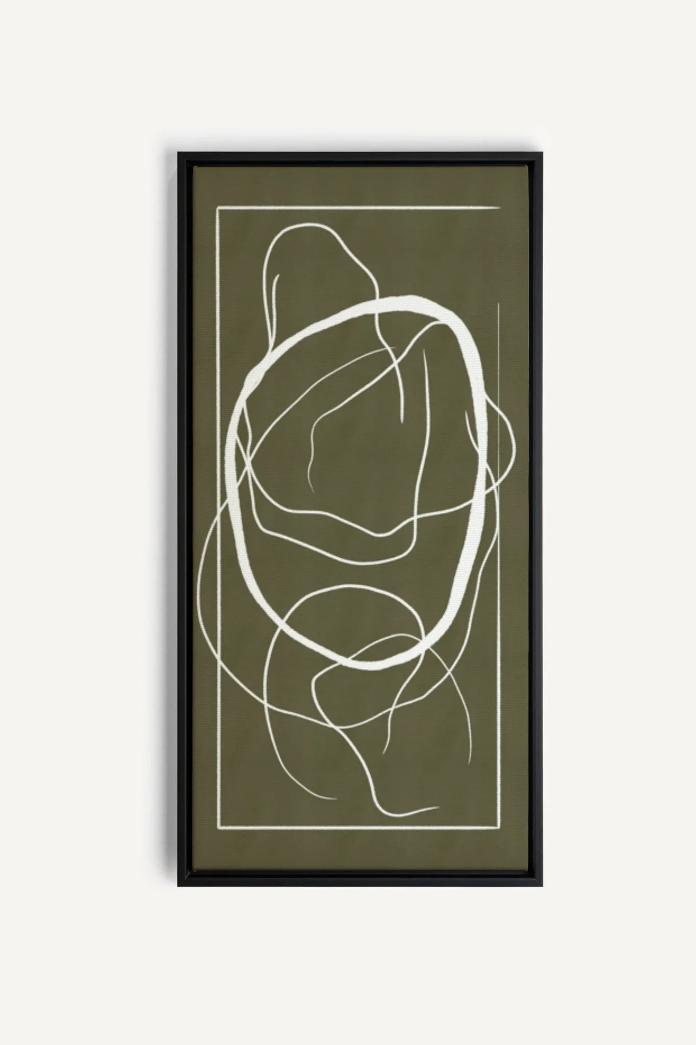 OLEKA CANVAS - FLOWING HARMONY, Oeuvre sur toile étirée, encadré Noir