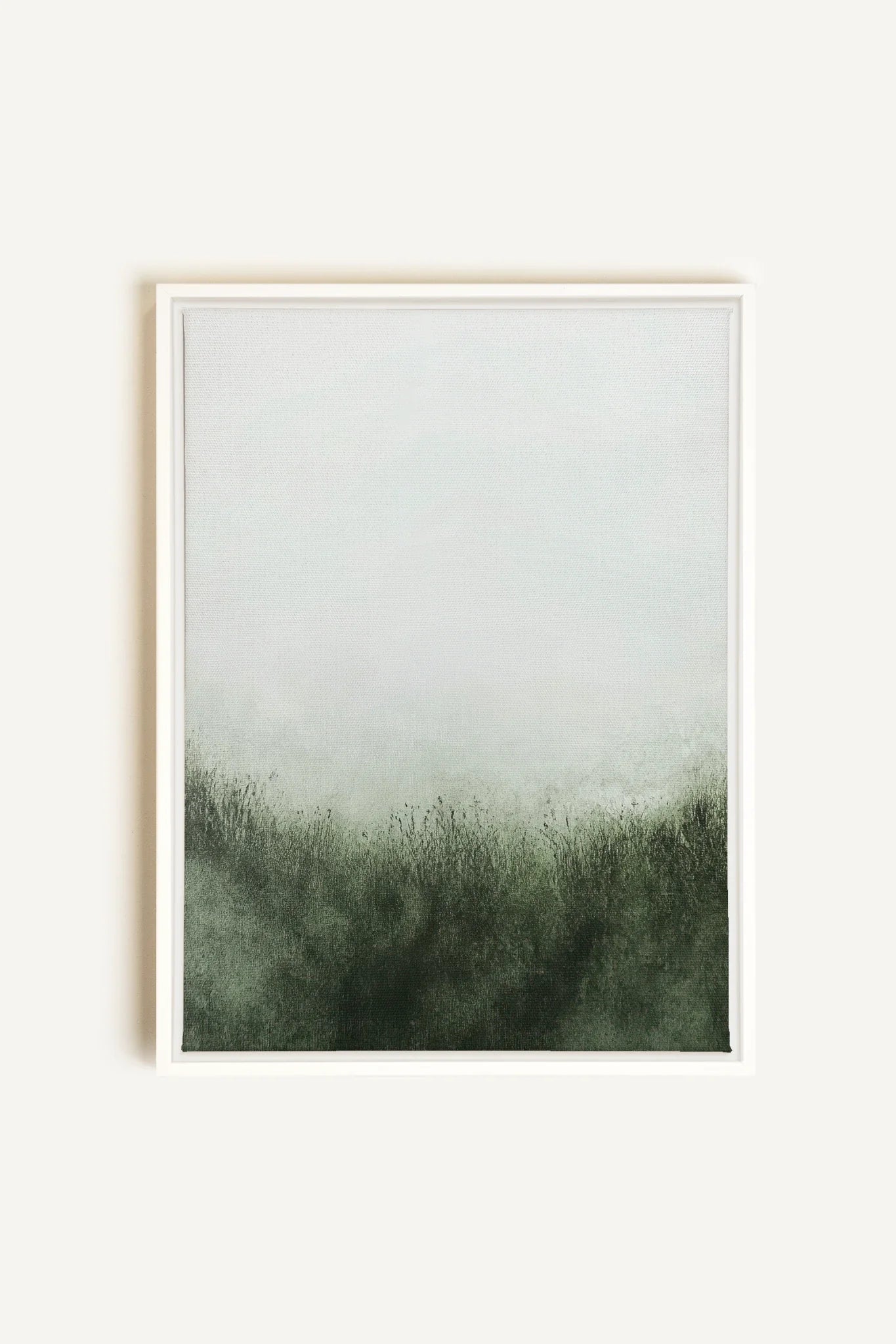OLEKA CANVAS - FOREST HAZE, Oeuvre sur toile étirée, encadré Blanc
