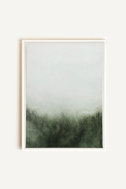 OLEKA CANVAS - FOREST HAZE, Oeuvre sur toile étirée, encadré Blanc