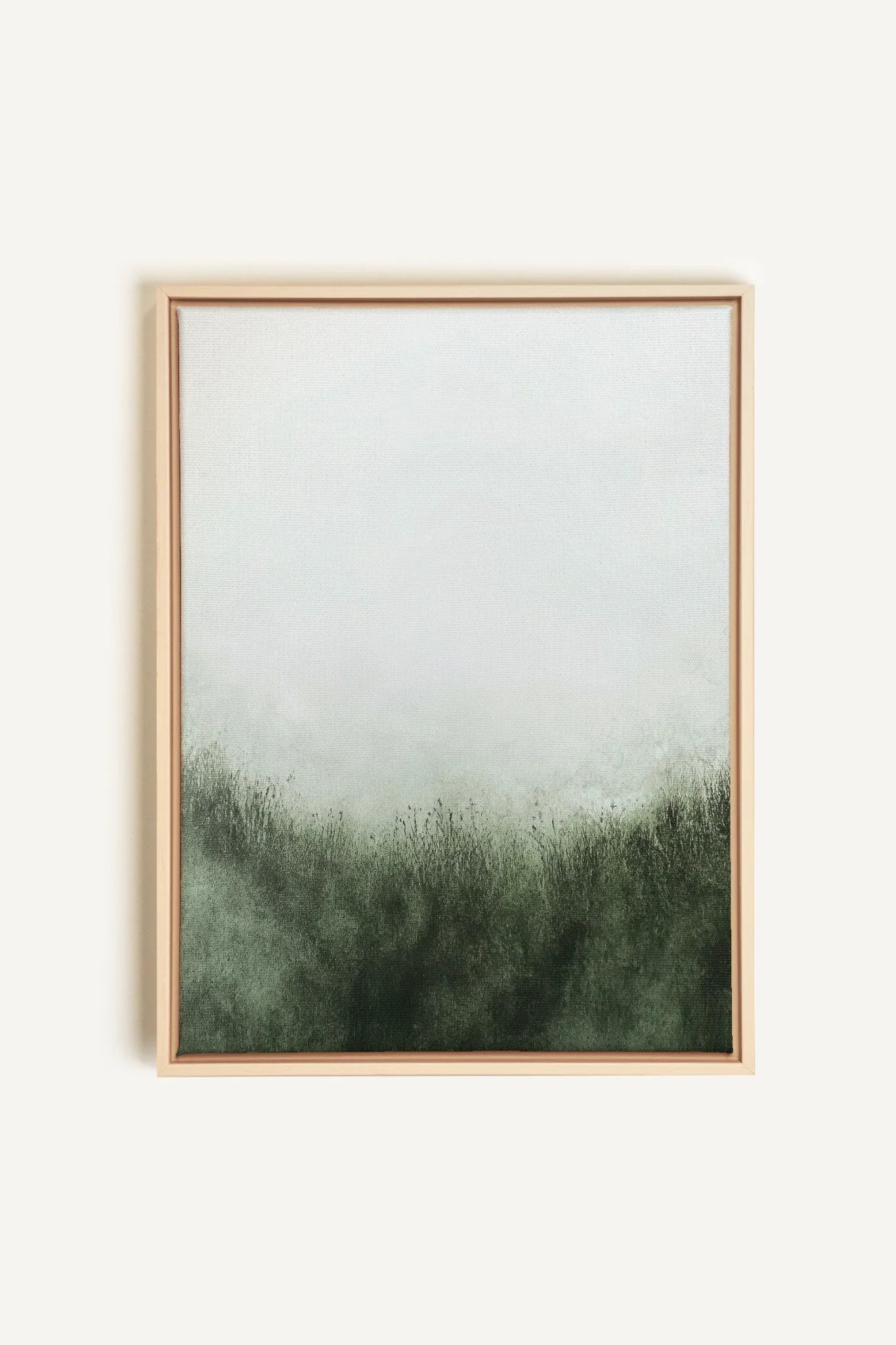OLEKA CANVAS - FOREST HAZE, Oeuvre sur toile étirée, encadré Naturel Clair