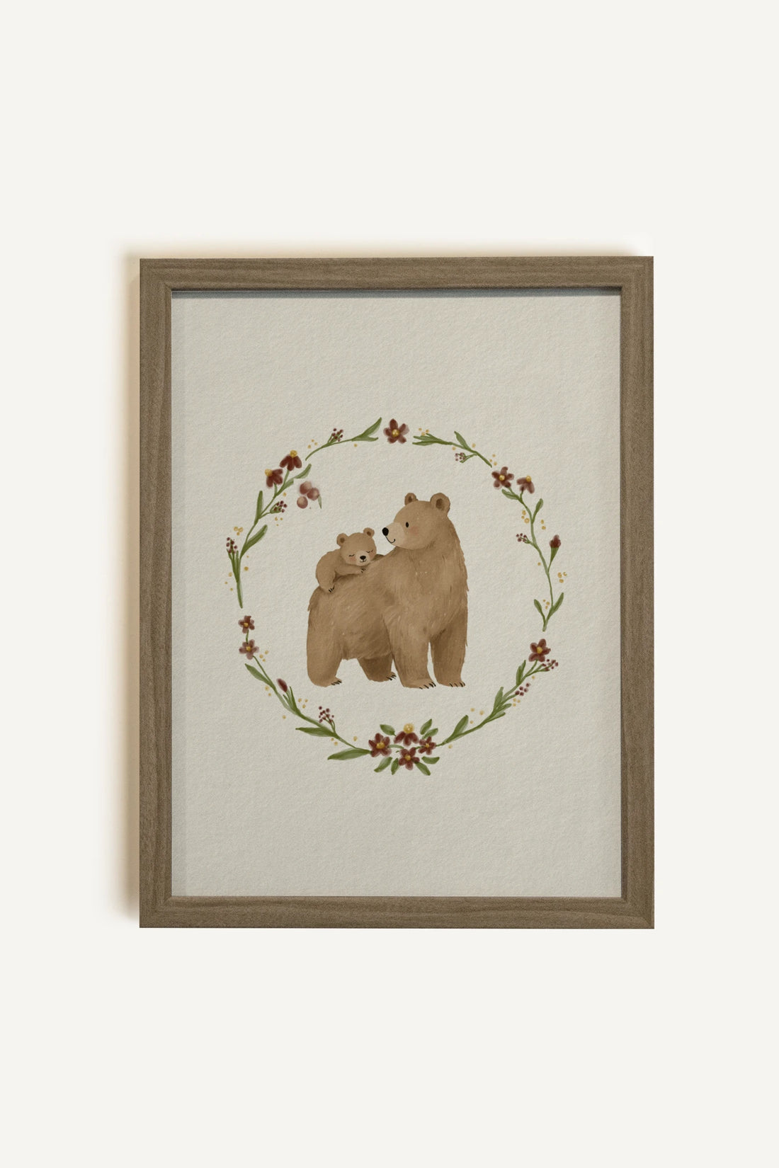 FOREVER TOGETHER, Oeuvre sur toile rigide, encadré brun chêne