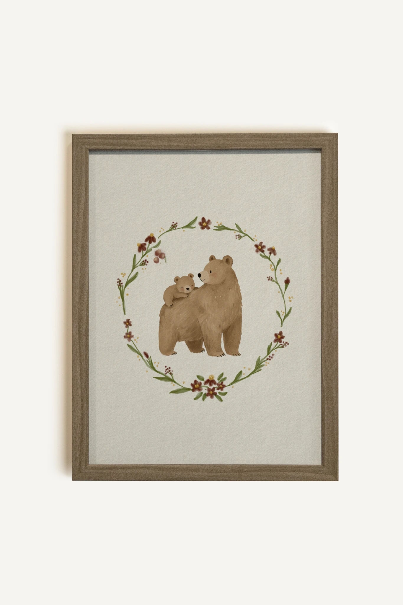 FOREVER TOGETHER, Oeuvre sur toile rigide, encadré brun chêne