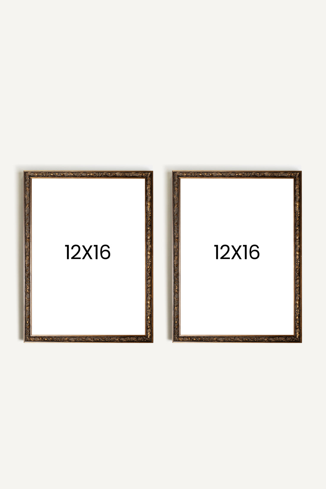 Branche de Lin Set, 2 works on rigid canvas, framed in bronze