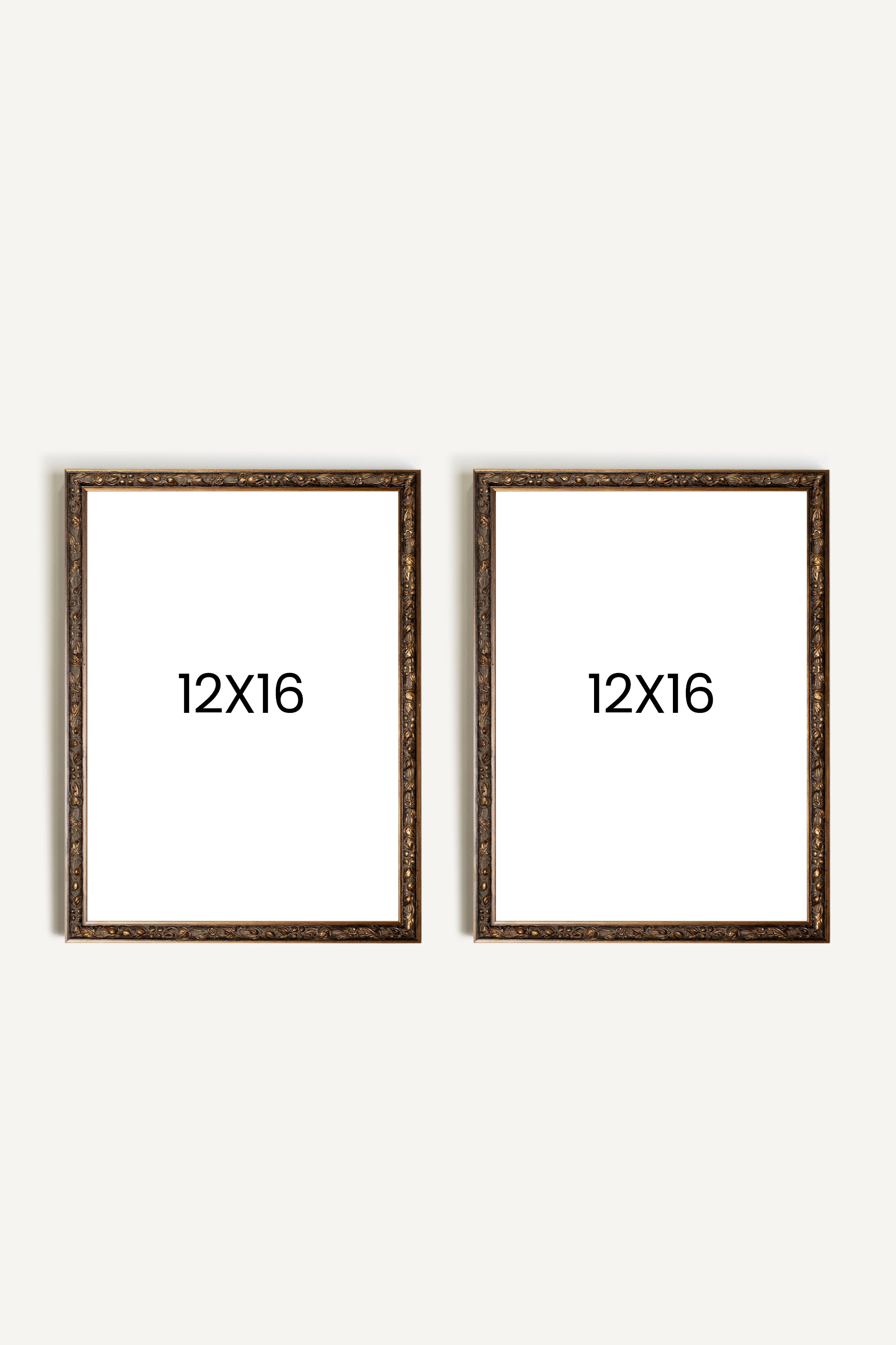 Ensemble Branche de Lin, ensemble de 2 œuvres sur toile rigide, encadré bronze