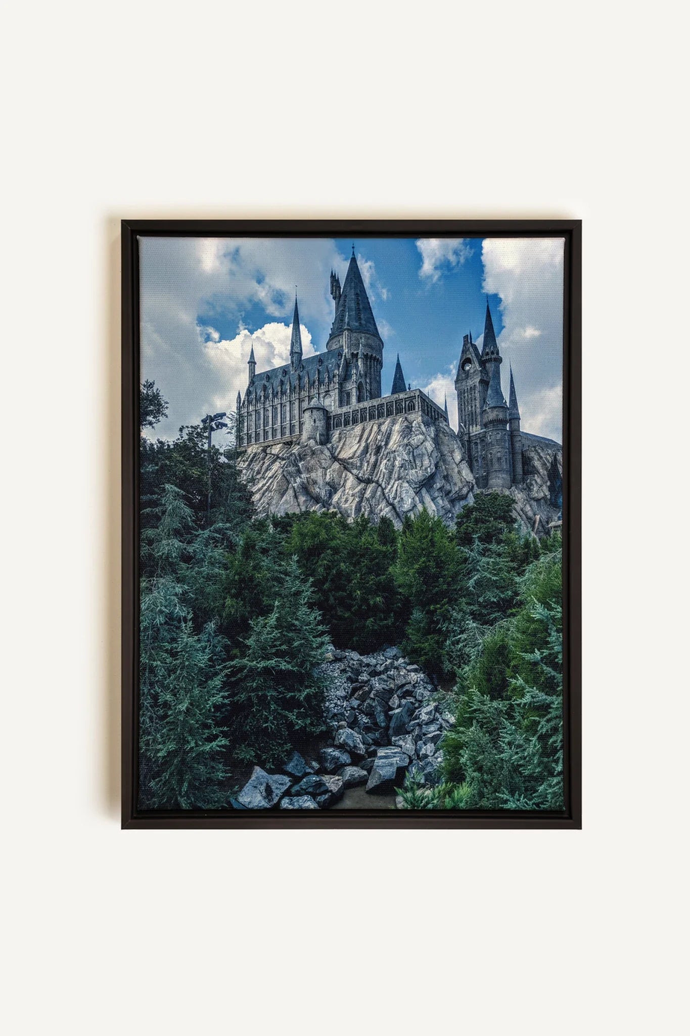 OLEKA CANVAS - FORTRESS OF KNOWLEDGE, Oeuvre sur toile étirée, encadré Noir