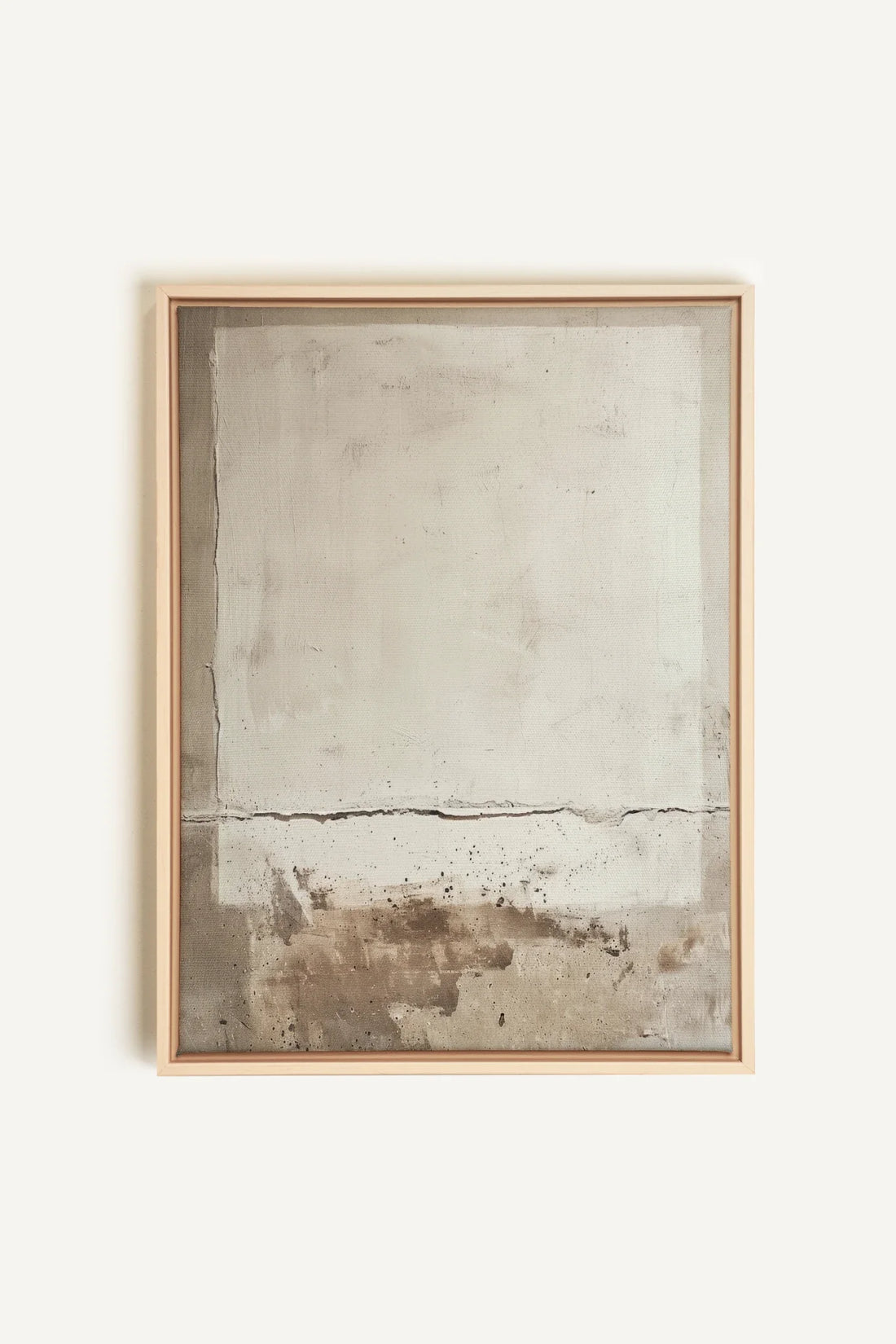 OLEKA CANVAS - FRICKLE ABSTRACT, Oeuvre sur toile étirée, encadré Naturel Clair