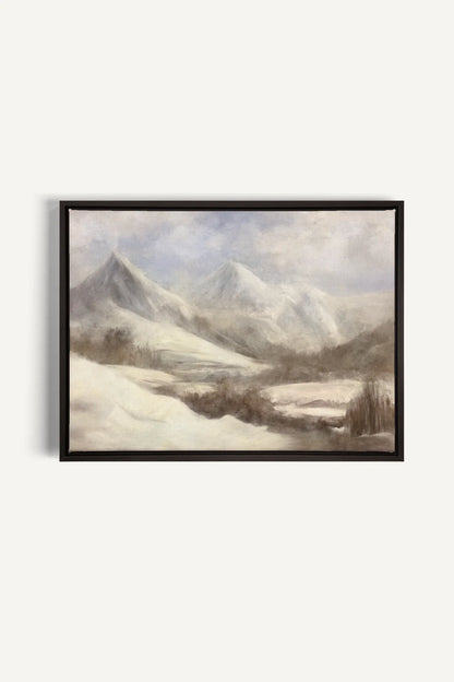 OLEKA CANVAS - FROST, Oeuvre sur toile étirée, encadré Noir