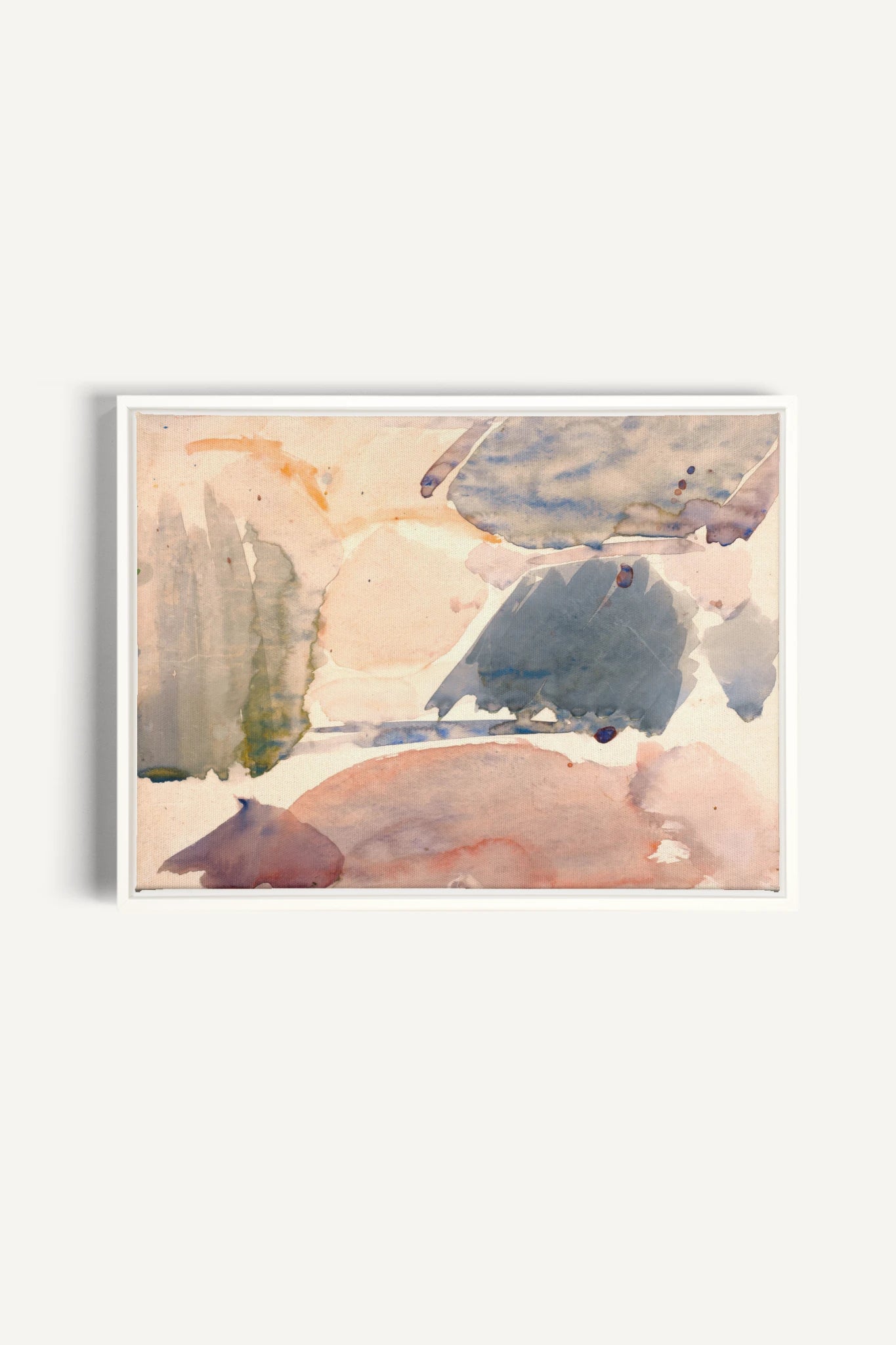 FROSTED PASTELS, Oeuvre sur toile étirée, encadré Blanc