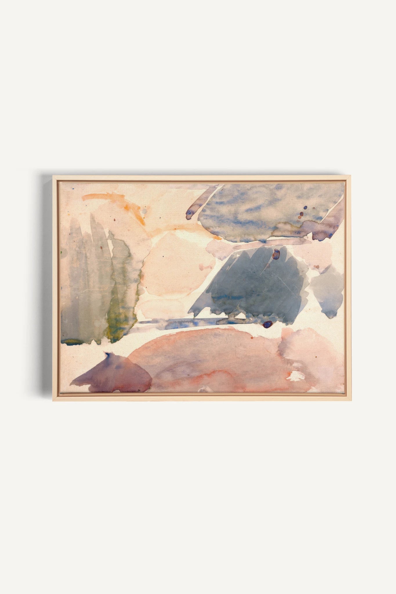 FROSTED PASTELS, Oeuvre sur toile étirée, encadré Naturel Clair