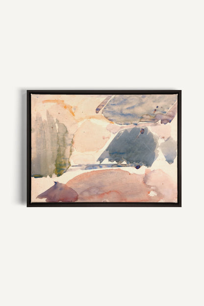 FROSTED PASTELS, Oeuvre sur toile étirée, encadré Noir