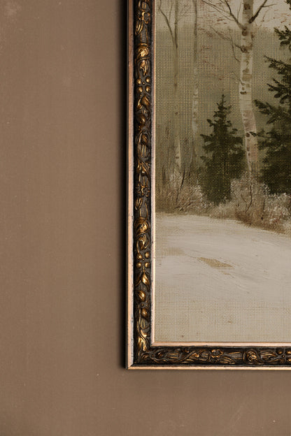 FROSTED VALLEY, Oeuvre sur toile rigide, encadré Vintage Bronze