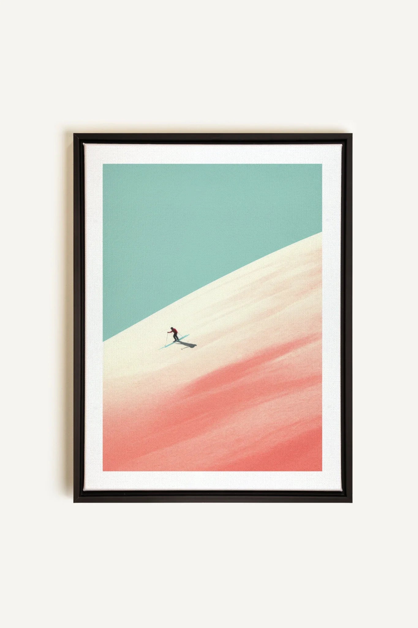 OLEKA CANVAS - Frosty Glide, Oeuvre sur toile étirée, encadré Noir