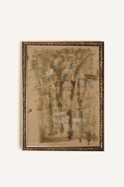 FROZEN MEMORY, Oeuvre sur toile rigide, encadré Vintage Bronze