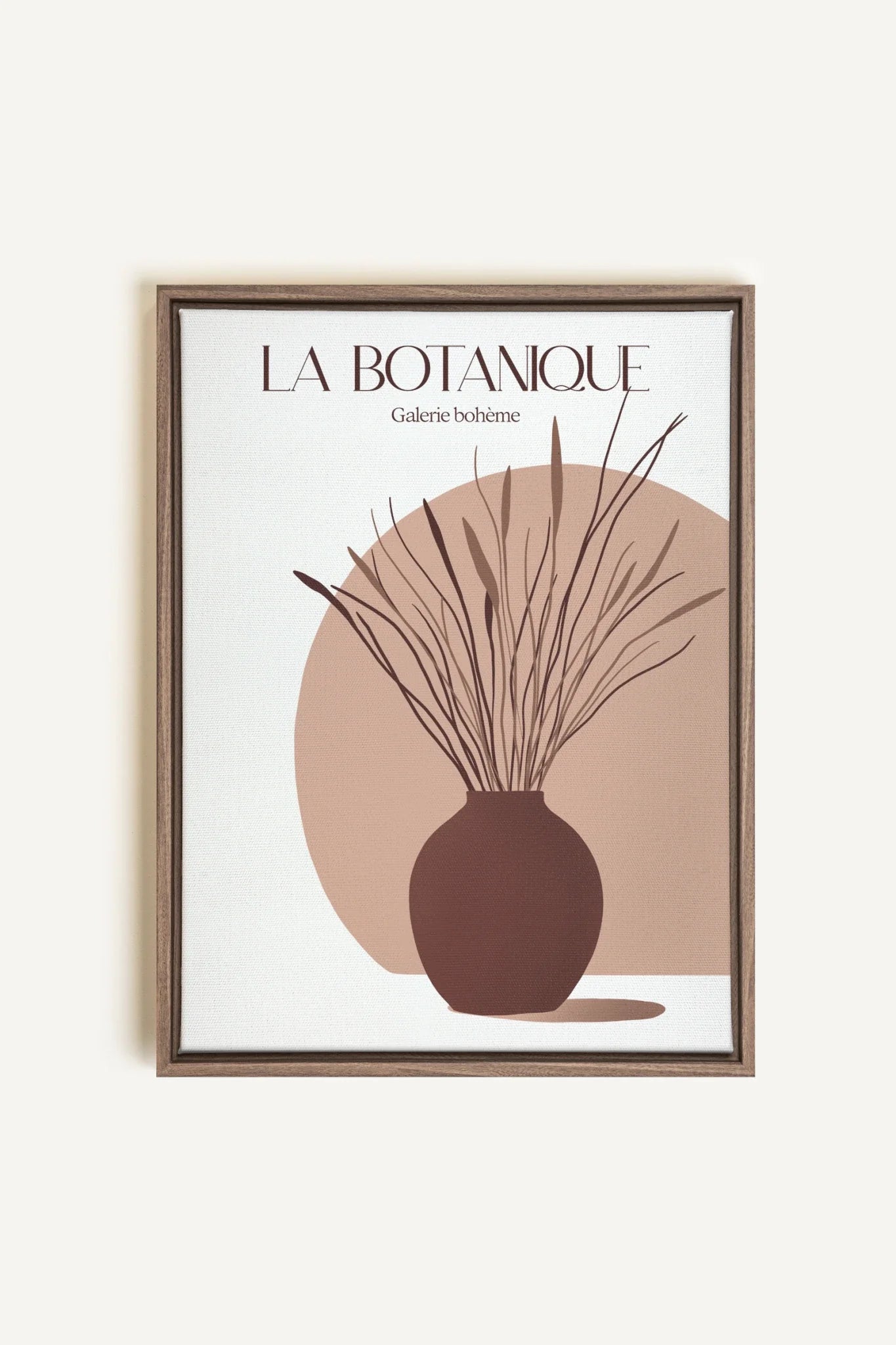 OLEKA CANVAS - GALERIE BOHÈME, Oeuvre sur toile étirée, encadré Brun Chêne