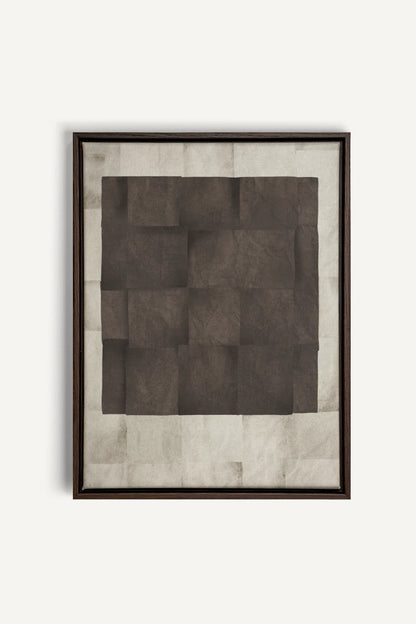 OLEKA CANVAS - GENESIS, Oeuvre sur toile étirée, encadré Brun Noyer