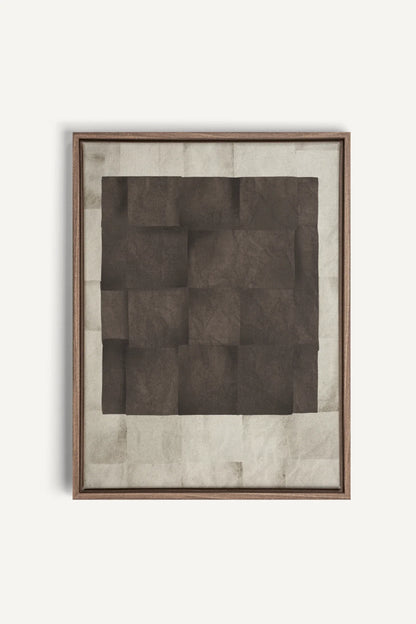 OLEKA CANVAS - GENESIS, Oeuvre sur toile étirée, encadré Brun Chêne