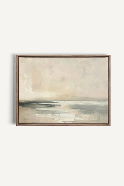 OLEKA CANVAS - GENTLE BREEZE, Oeuvre sur toile étirée, encadré Brun Chêne