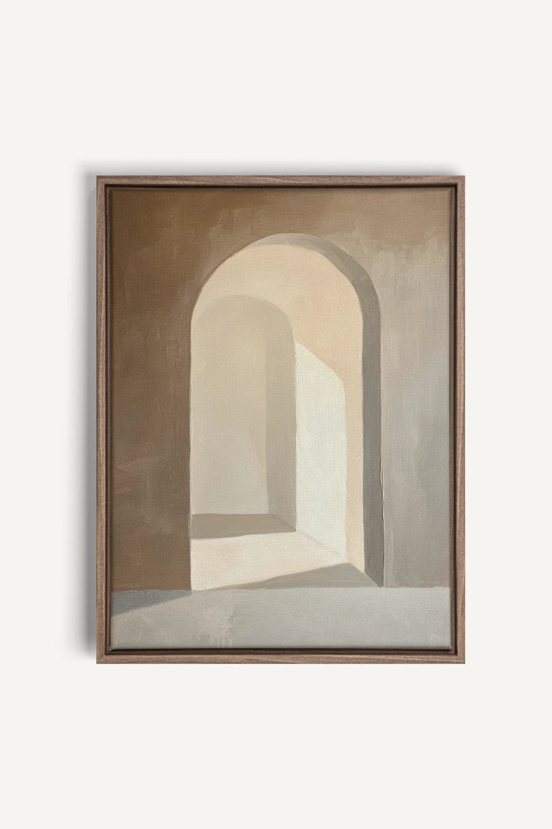 OLEKA CANVAS - GOLDEN ARCH, Oeuvre sur toile étirée, encadré Brun Chêne