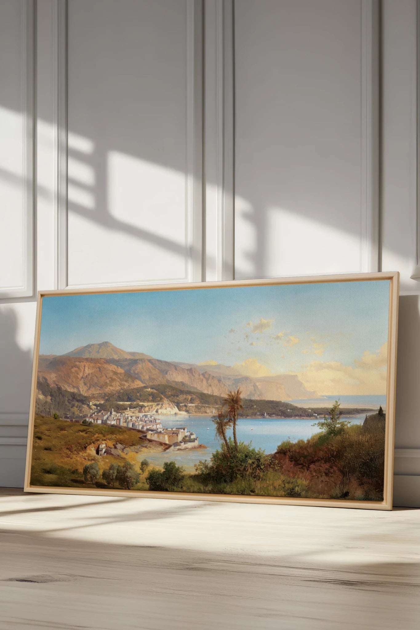 SOUFFLE DES PRÉS, Work on stretched canvas, framed Naturel Clair