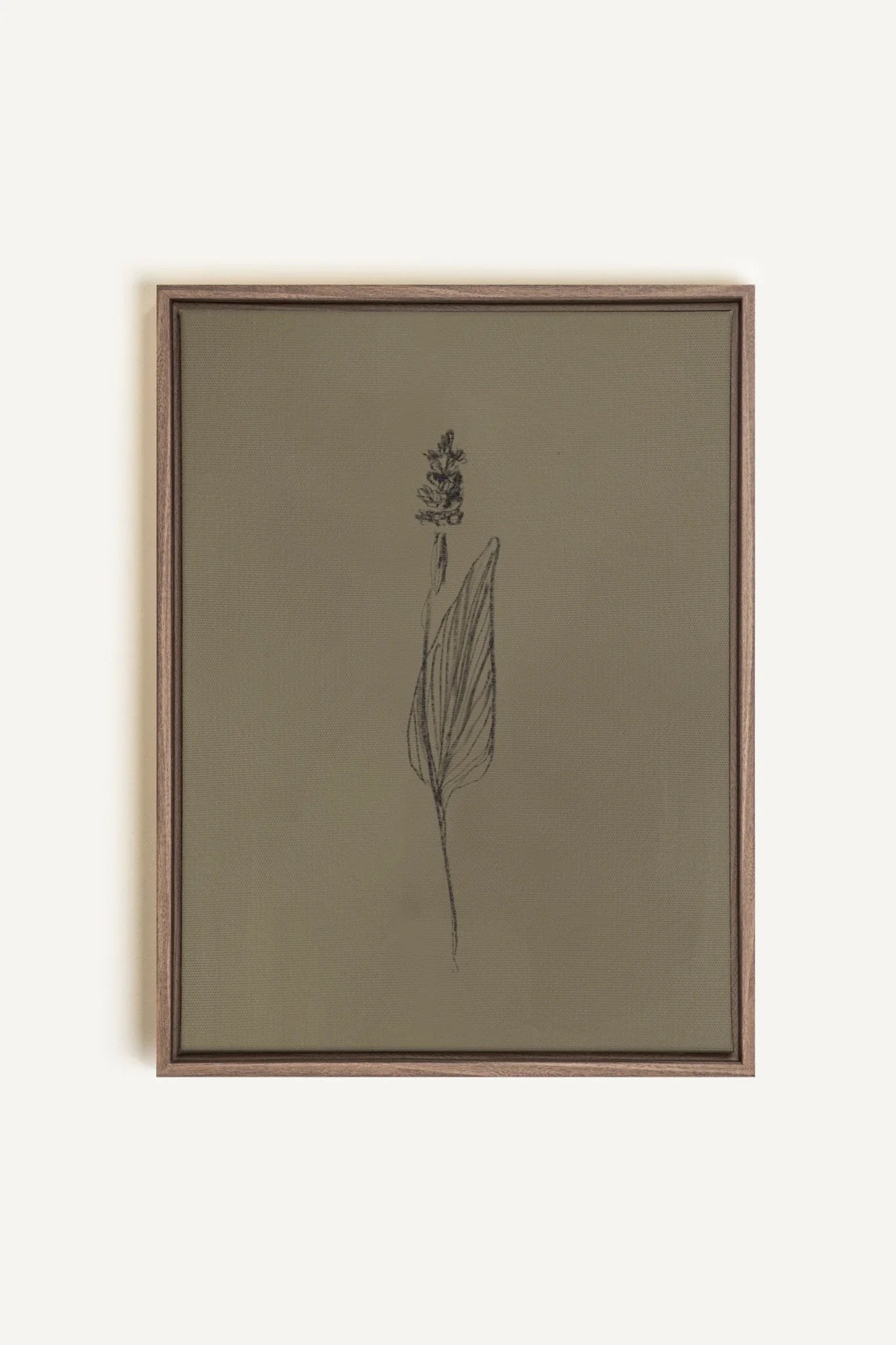OLEKA CANVAS - GRAIN DE NATURE, Oeuvre sur toile étirée, encadré Brun Chêne