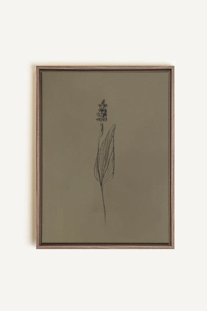 OLEKA CANVAS - GRAIN DE NATURE, Oeuvre sur toile étirée, encadré Brun Chêne