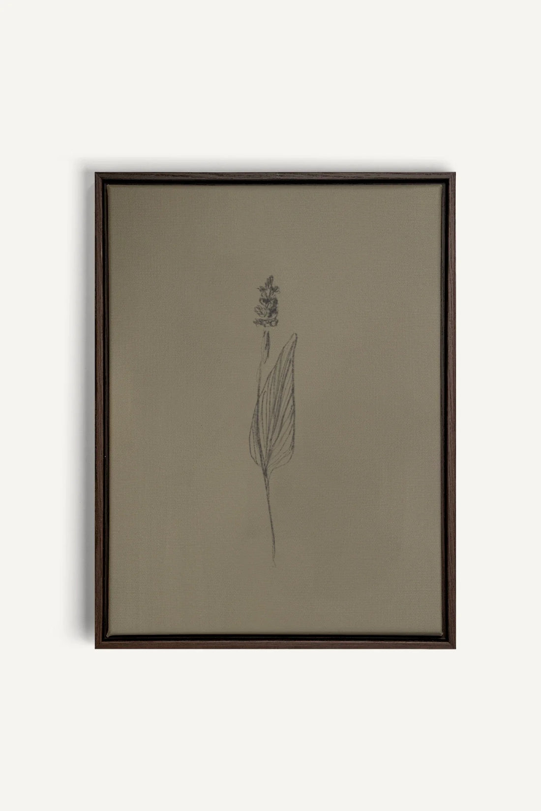 OLEKA CANVAS - GRAIN DE NATURE, Oeuvre sur toile étirée, encadré Brun Noyer