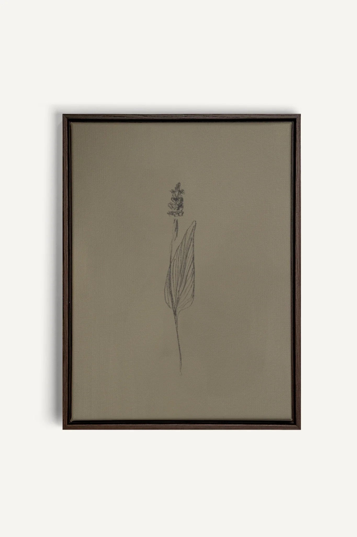 OLEKA CANVAS - GRAIN DE NATURE, Oeuvre sur toile étirée, encadré Brun Noyer