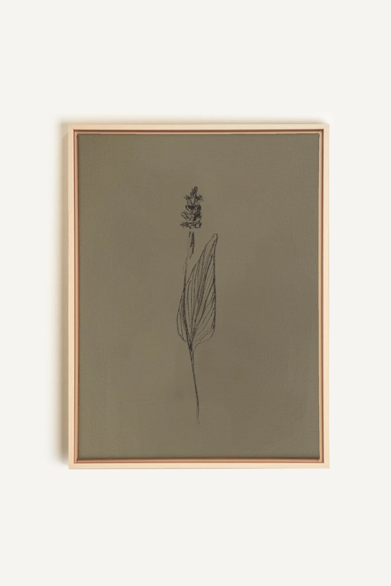 OLEKA CANVAS - GRAIN DE NATURE, Oeuvre sur toile étirée, encadré Naturel Clair