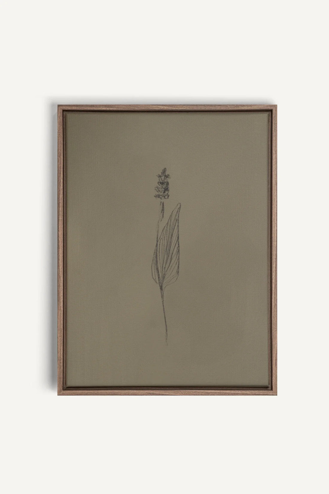 OLEKA CANVAS - GRAIN DE NATURE, Oeuvre sur toile étirée, encadré Brun Chêne
