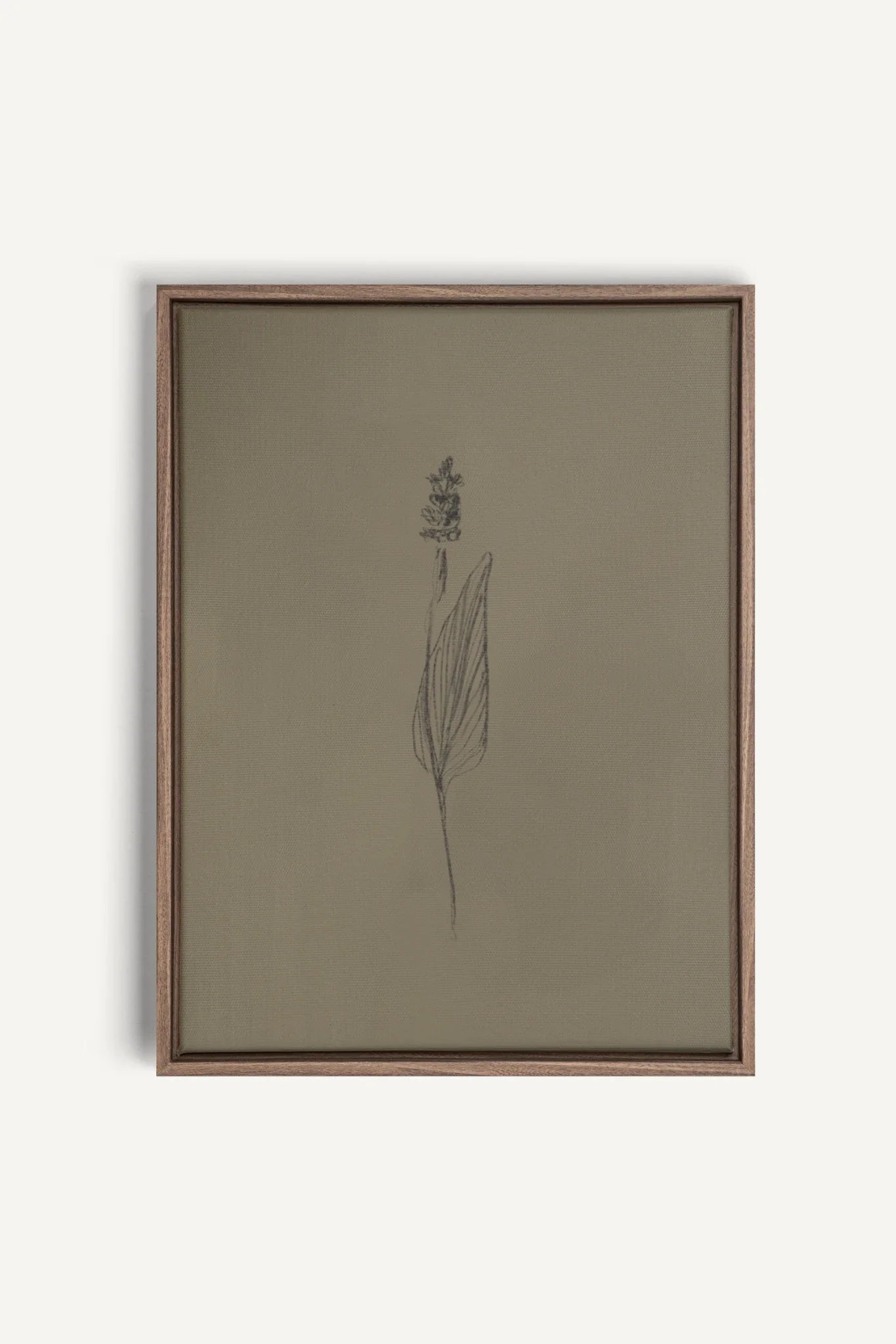 OLEKA CANVAS - GRAIN DE NATURE, Oeuvre sur toile étirée, encadré Brun Chêne