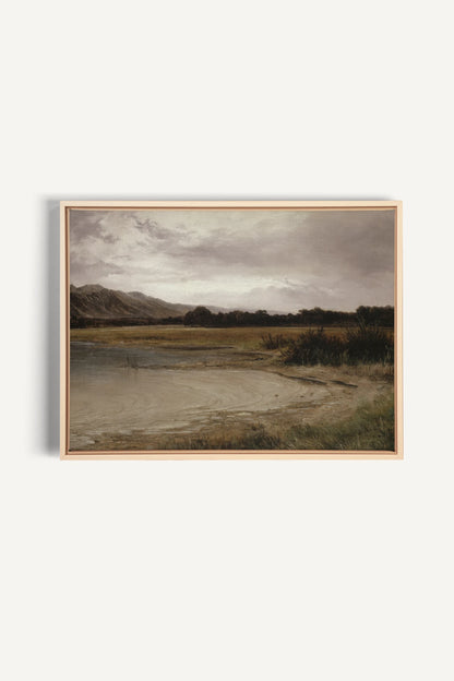 SALT AND SKY, Artwork on stretched canvas, framed Natural Light