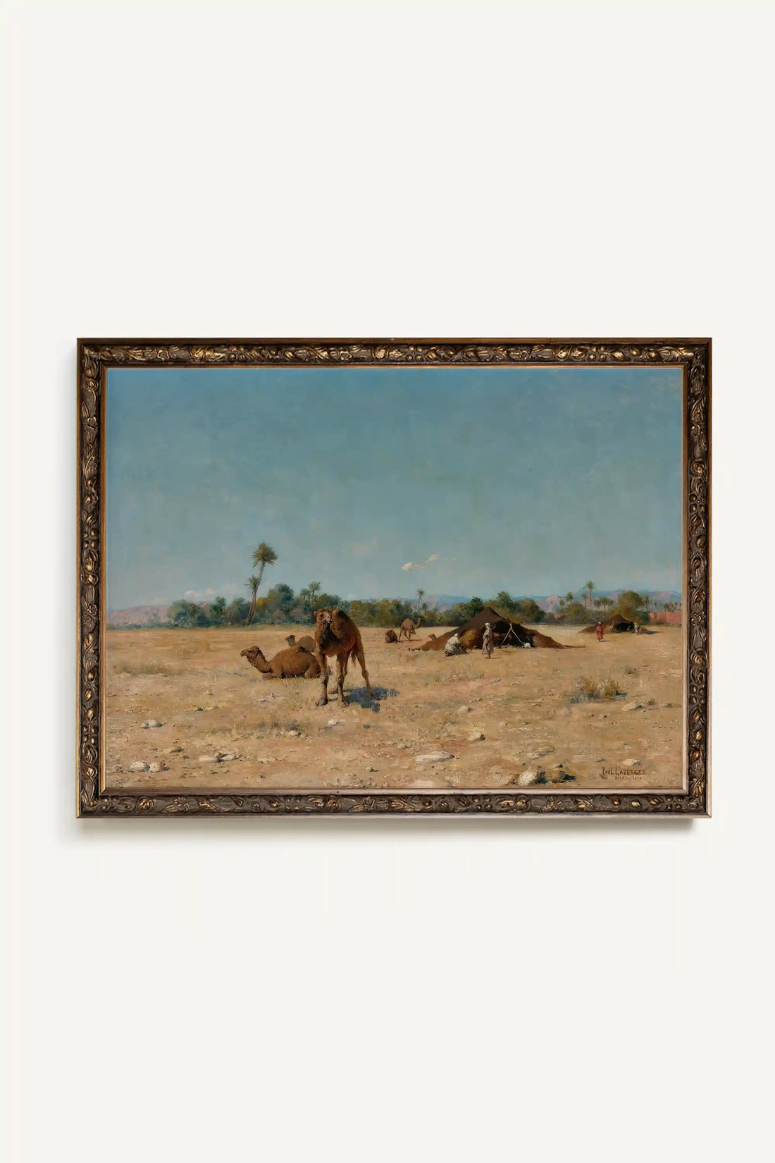 HALTE AU SOLEIL, Oeuvre sur toile rigide, encadré Vintage Bronze