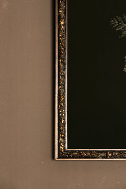HERBES DES BOIS I, Artwork on rigid canvas, framed Vintage Bronze