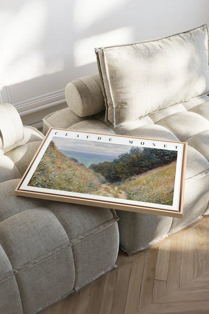 HERBE SALÉES, Work on stretched canvas, framed Naturel Clair