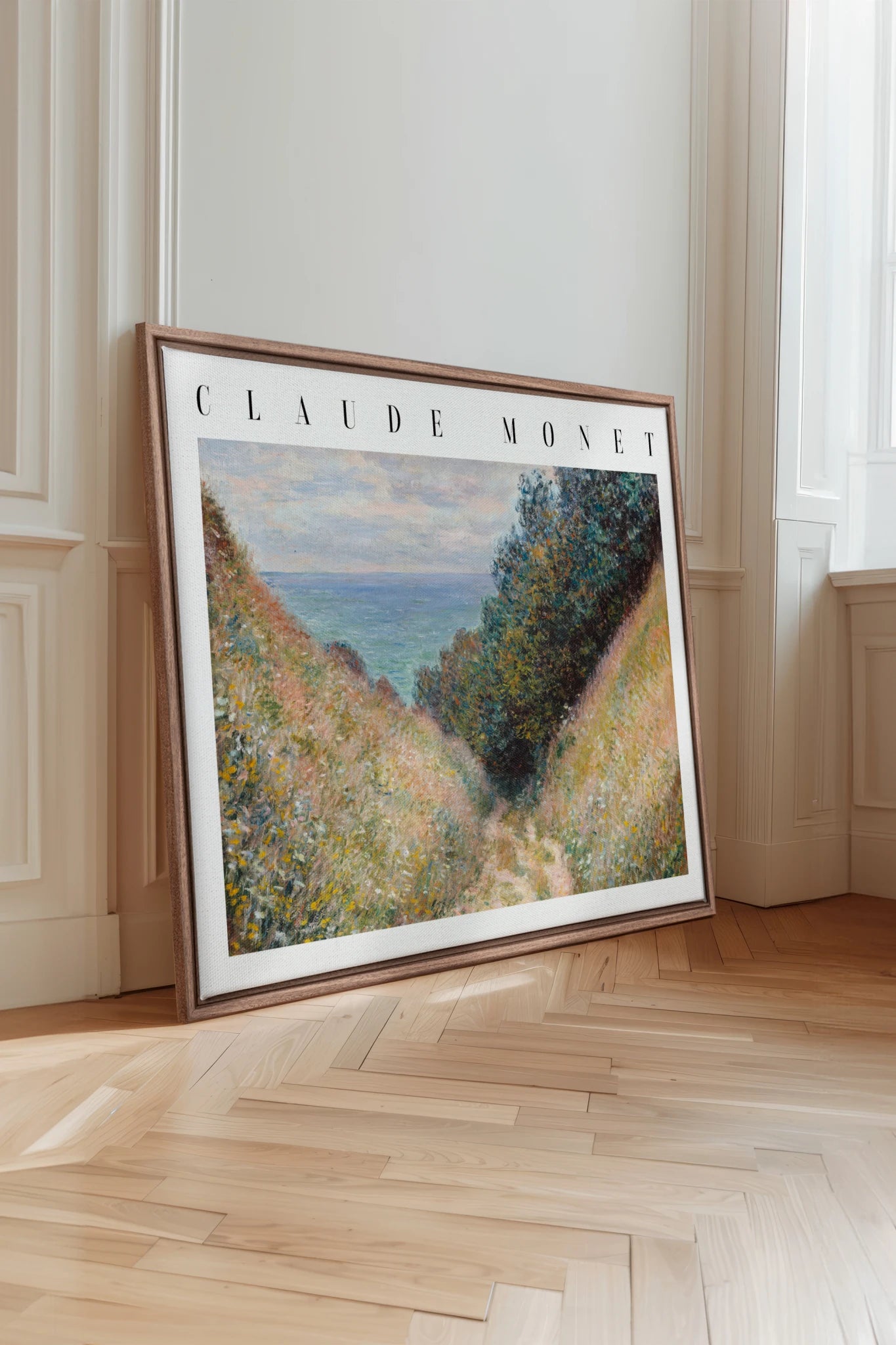 SALTED HERBS, Work on stretched canvas, framed Oak Brown