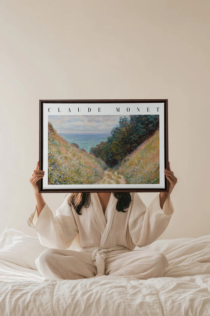 HERBE SALÉES, Work on stretched canvas, framed Walnut Brown