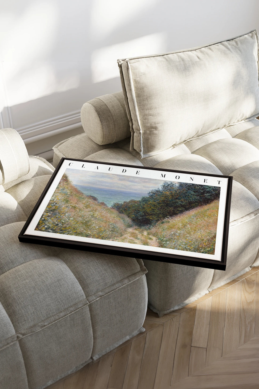 HERBE SALÉES, Work on stretched canvas, framed Black