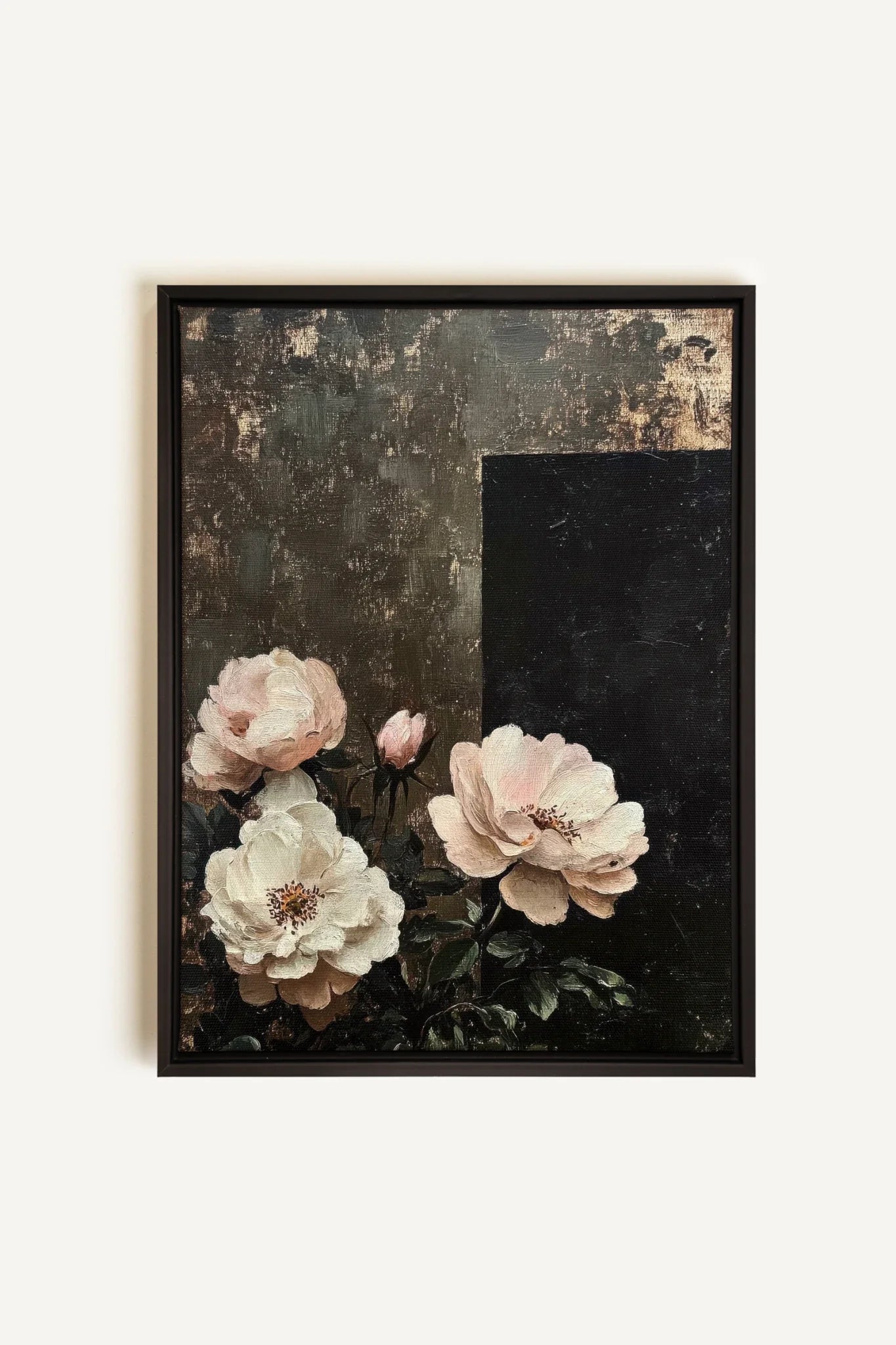 OLEKA CANVAS - HIDDEN LIGHT, Oeuvre sur toile étirée, encadré Noir