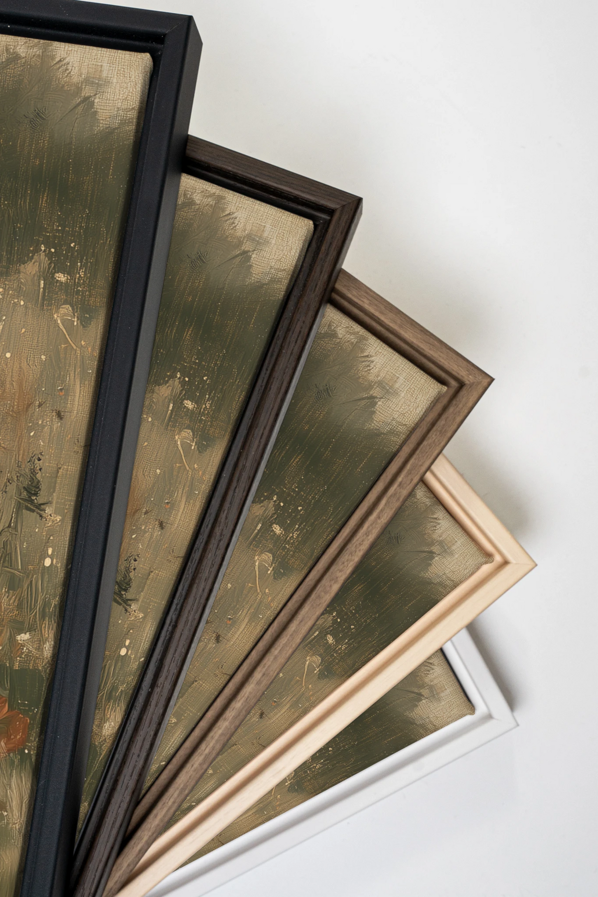 HIGHLAND BLOOM, Artwork on stretched canvas, Walnut Brown frame