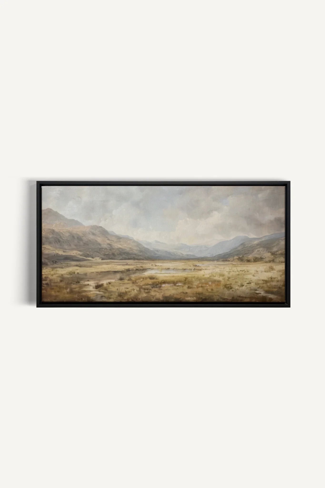 OLEKA CANVAS - Highland Mist, Oeuvre sur toile étirée, encadré Noir
