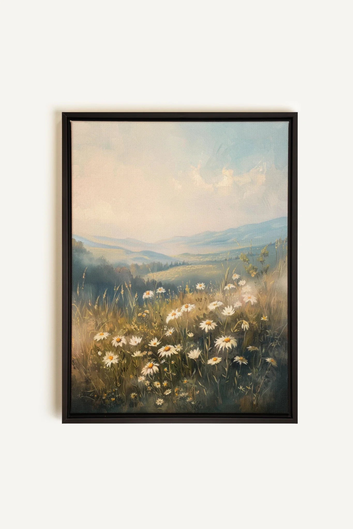OLEKA CANVAS - HILLSIDE HARMONY, Oeuvre sur toile étirée, encadré Noir
