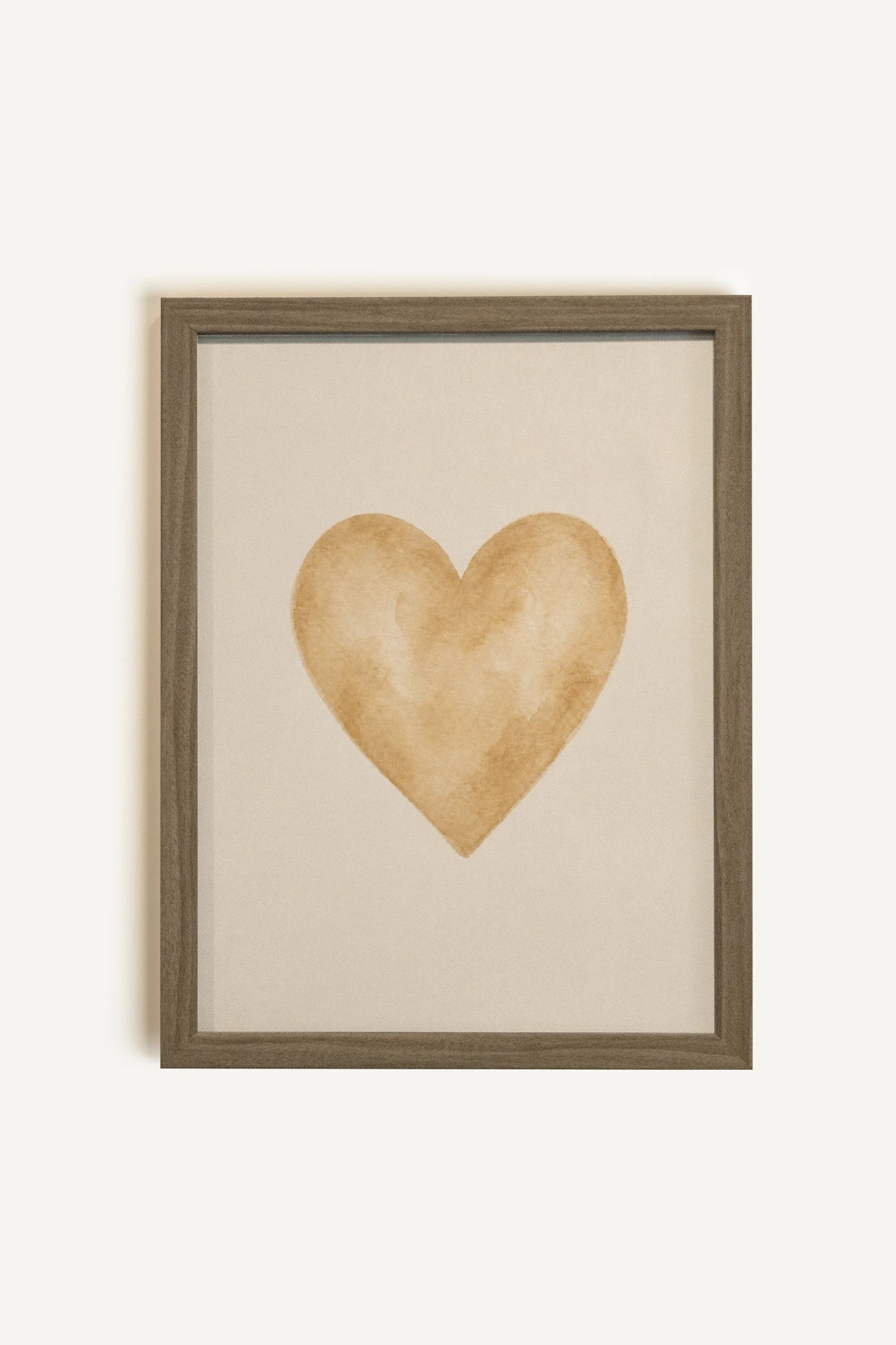 HONEY HEART, Painting on rigid canvas, framed in brown oak